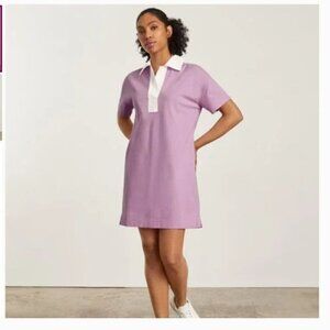 Everlane Organic Cotton Y2K Varsity Polo Loose Shirt Dress Size Medium